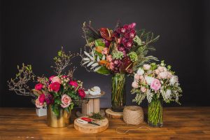 Wedding flower installation