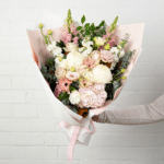 Pink and white flower bouquet - The Village Florist Hunters Hill